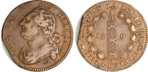 Constitution (1791-1792) - 12 deniers type FRANCAIS 1792 BB (Strasbourg)
