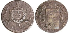 Convention (1792-1795) - Sol à la balance type FRANCOISE - An II - 1793 BB (Strasbourg)