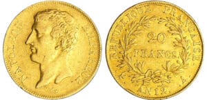 Napoléon 1er (1804-1814) - 20 francs empereur An 12 A (Paris)