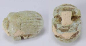 Egypte - Basse époque - Scarabée en fritte - 664-332 av. J.-C. (26ème-30ème dynastie)