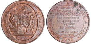 Constitution (1791-1792) - Monneron de 5 sols - 1792 - AN IV