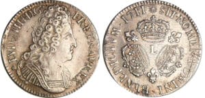 Louis XIV (1643-1715) - Ecu aux 3 couronnes - 1711 L (Bayonne)
