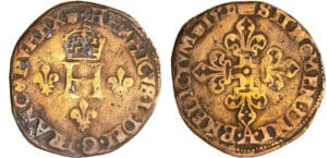 Henri II (1547-1559) - Gros de 3 blancs de NESLES - 1550 A (Paris) faux d'époque