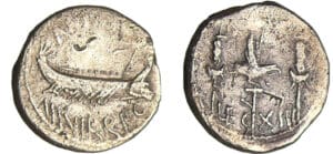 Marc Antoine - Denier des Légions XIII (32-31 av. J.-C., Patras)