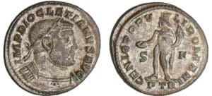 Dioclétien - Follis (Trèves)
