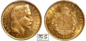 Napoléon III (1852-1870) - 20 francs tête laurée 1868 A (Paris)