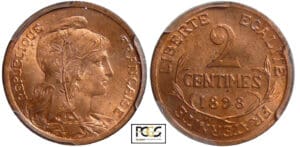 Troisième république (1871-1940) - 2 centimes Dupuis 1898