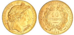 Troisième république (1871-1940) - 10 francs Cérès 1895 A (Paris)