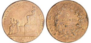 Convention (1792-1795) - 5 décimes régénération - An 2 1793 (Paris)