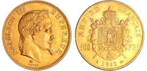 Napoléon III (1852-1870) - 100 francs tête laurée 1862 A (Paris)