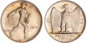 Albanie - 2 francs 1927