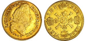 Louis XIV (1643-1715) - Louis d’or aux 4 L - 1694 P (Dijon)
