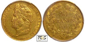 Louis-Philippe Ier (1830-1848) - 20 francs tête laurée 1842 A (Paris)