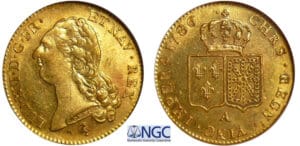 Louis XVI (1774-1792) - Double louis d’or au buste nu - 1786 A (Paris)