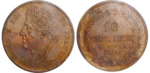 Charles X (1824-1830) - 10 centimes ND