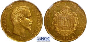Napoléon III (1852-1870) - 100 francs tête nue 1858 A (Paris)