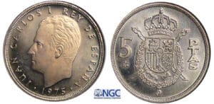 Espagne - Juan Carlos (1975-2014) - 5 pesetas 1975 (77)