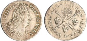 Louis XIV (1643-1715) - 10 sols aux insignes - 1705 A (Paris)