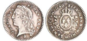Louis XV (1715-1774) - 1/20 d'écu au bandeau - 1760 AA (Metz)