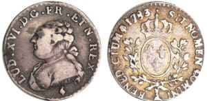 Louis XVI (1774-1792) - 1/20 d'écu aux branches d’olivier - 1783 A (Paris) 1er sem