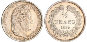 Louis-Philippe Ier (1830-1848) - 1/2 franc 1832 B (Rouen)