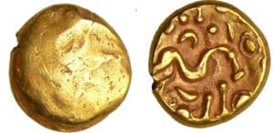 Ambiani - Statère d'or uniface (60-50 av. J.-C.)