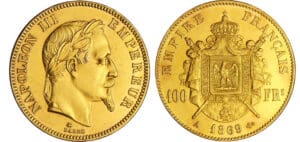 Napoléon III (1852-1870) - 100 francs tête laurée 1869 A (Paris)