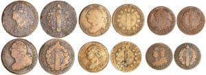 Constitution (1791-1792) - Lot de 6 monnaies
