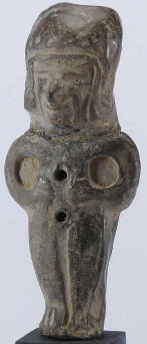 Précolombien - Maya - Statuette en terre cuite - 600-900