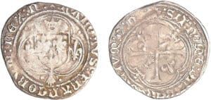 Charles VIII (1483-1498) - Blanc à la couronne de Bretagne - Nantes