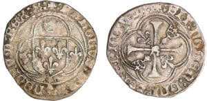 Charles VIII (1483-1498) - Blanc à la couronne de Bretagne - Rennes