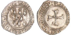 Bretagne - François II - Blanc d'argent à la targe (Nantes)