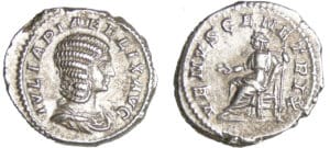 Julia Domna - Denier - (200, Rome) - Vénus assise