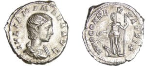 Julia Mamée - Denier (222, Rome) - Junon
