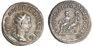 Philippe II - Antoninien (247, Rome) - La Paix