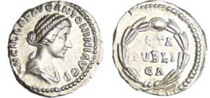 Lucille - Denier (164, Rome) - Couronne de laurier