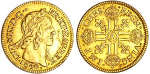 Louis XIII (1610-1643) - Louis d’or à la mèche courte - 1642 A (Paris)