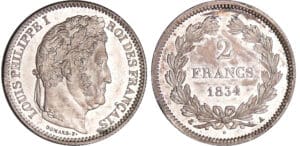 Louis-Philippe Ier (1830-1848) - 2 francs 1834 A (Paris)