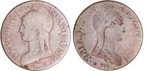 Directoire (1795-1799) - 5 centimes Dupré - grand module - Frappe incuse