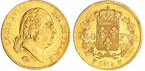 Louis XVIII (1815-1824) - 40 francs 1818 W (Lille)