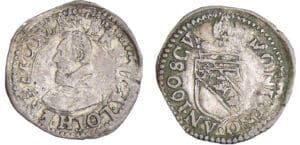 Evêché de Verdun - Eric de Lorraine - Huitième de teston 1608