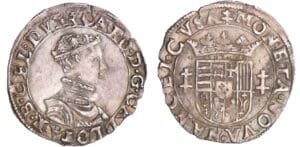 Lorraine - Duché de Lorraine - Charles III - Teston au buste juvénile (Nancy)