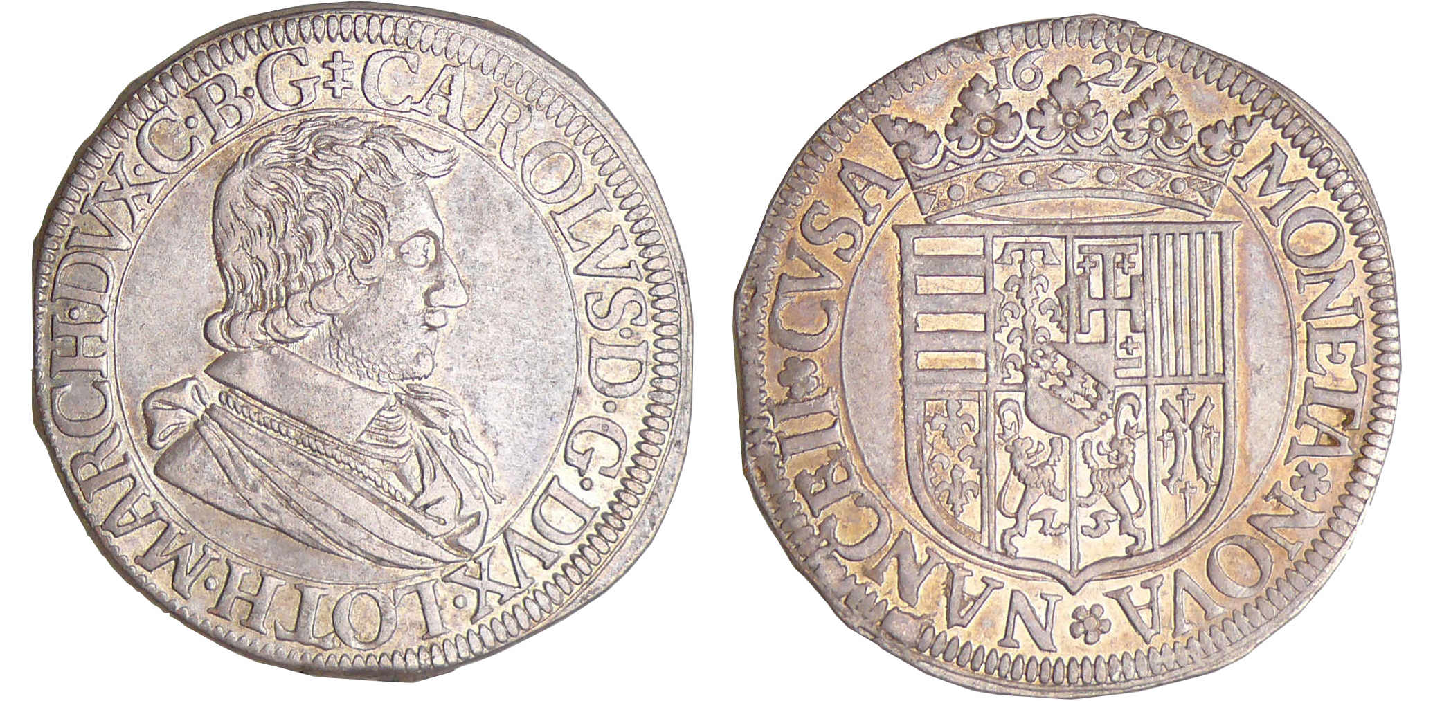 Lorraine - Duché de Lorraine - Charles IV - Teston 1627 (Nancy) Lorraine - Duché de Lorraine - Charles IV - Teston 1627 (Nancy)