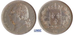 Louis XVIII (1815-1824) - Essai 2 francs 181- (date incomplète)