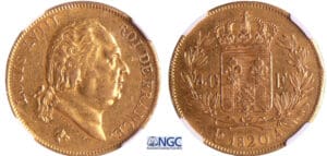 Louis XVIII (1815-1824) - 40 francs 1820 A (Paris)