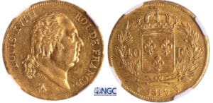 Louis XVIII (1815-1824) - 40 francs 1819 W (Lille)