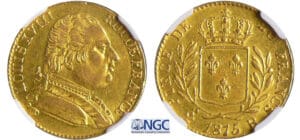 Louis XVIII (1815-1824) - 20 francs au buste habillé 1815 R (Londres)