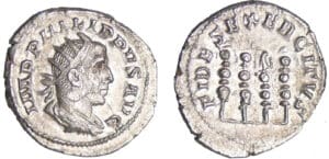 Philippe 1er - Antoninien (249, Rome) - Enseignes