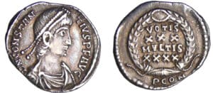 Constance II - Silique (355-361, Arles) - Vœux