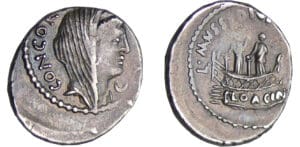 Mussidia - Denier (42 av. J.-C.)
